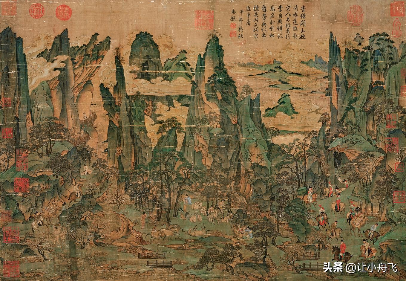中国十大著名山水画家，我国古今十大画家及作品